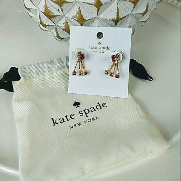 kate spade Jewelry - Kate Spade Fuchsia Earrings